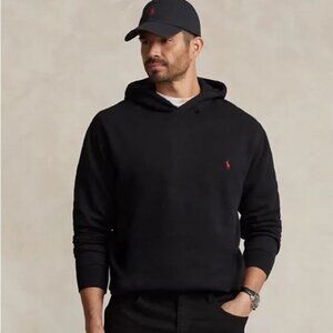 NWT POLO Ralph Lauren Black Hoodie Red Pony
